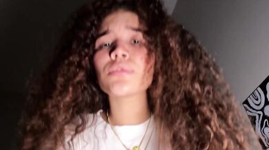 Curly Haired Latina Seduces Her Stepbrother And Takes A Creampie