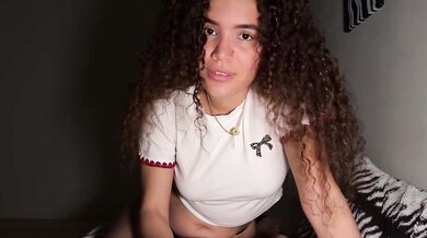 Curly Haired Latina Seduces Her Stepbrother And Takes A Creampie