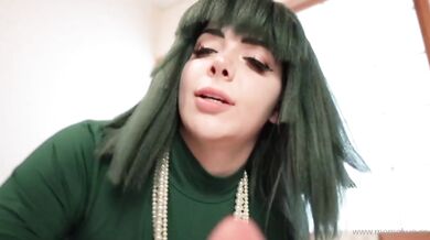 Momokun Takes A Hard Pounding In Green Tatsumaki Cosplay