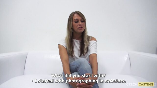 Blonde Czech Girl Renata At Casting