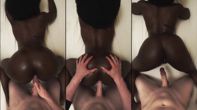 Ebony Butts Takes A Hard Anal Pounding From Behind