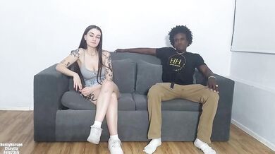 Chav1 Swallows Cum After Riding A BBC