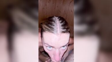 Wildhalli POV Blowjob And Facial In Sauna