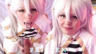 Hottie Aqua_Ri Gives A Sloppy Blowjob As Frieren