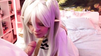 Hottie Aqua_Ri Gives A Sloppy Blowjob As Frieren