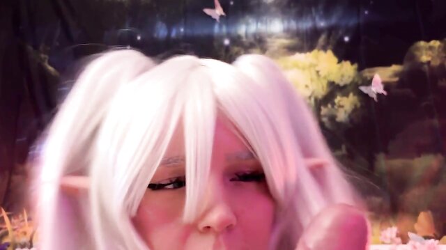 Hottie Aqua_Ri Gives A Sloppy Blowjob As Frieren