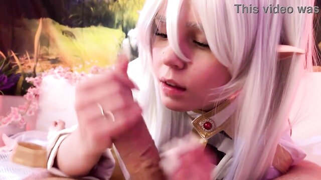 Hottie Aqua_Ri Gives A Sloppy Blowjob As Frieren