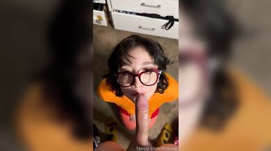 Horny Teen MsSoap Gets Cum On Her Face As Velma