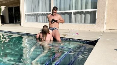 Ashley Lane In Hot Swimming Pool Sex Tape
