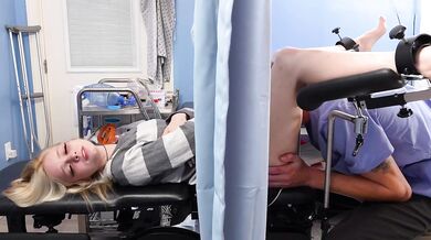 Holly.mae25 Welcomes Her Gynecologist's Deep Examination