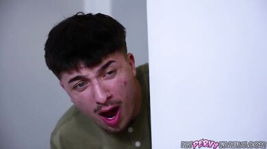 Violet Dawn Gets Her Asshole Nailed By Her Stepbrother