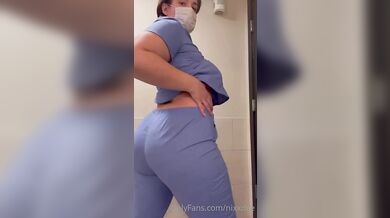 Nurse NixxDee Masturbates After Showing Her Tits And Ass
