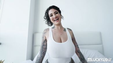 Arabelle Raphael Shows Massive Natural Tits