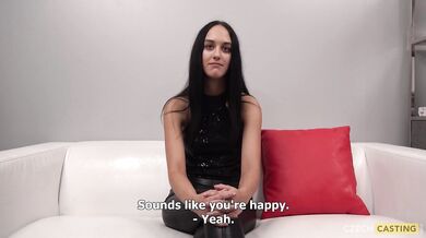 Czech Casting With Dark Haired Amateur Lucie