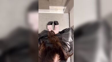 Swedishcouplee's Risky Elevator Blowjob Leads To Hot Fuck