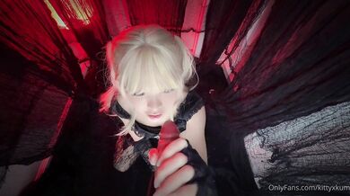 Kitty Kum As Misa Amane Squirts While Riding Her Dildo
