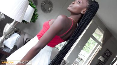 Busty Black Babe Riding BWC At Amateur Casting