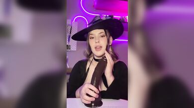 OF Bananapotato333 Performs A Titjob With BBC Dildo