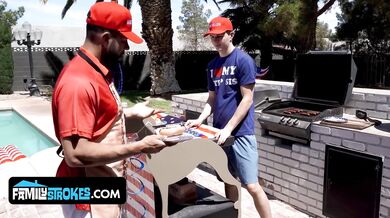 Independence Day Family Fun: Penelope Gets Double-Teamed By Stepdad And Stepbro