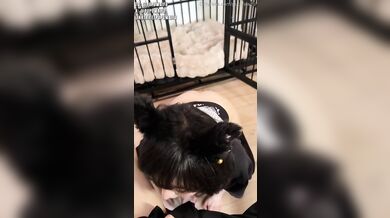 Kitty PupuWaifu Fucks In A Cage