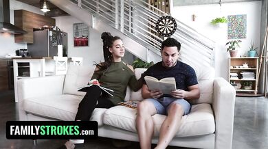 Titty Window Wiping And Step Bro Cock Sucking - A Study Break Gone Wild!