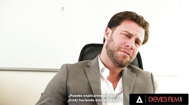 Office Babe Jesse Pony Gets Her Pretty Ass Plumbed And Face Covered In Cum By Her Boss