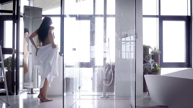 Amateur Ariellilita Takes A Shower And Pleasures Herself