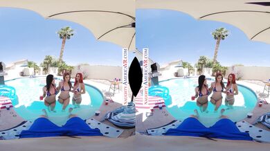 Ashley Lane, Diana Grace And Lilian Stone Ring In The Fourth Of July By Getting Drenched In An Early Explosion Of Cum