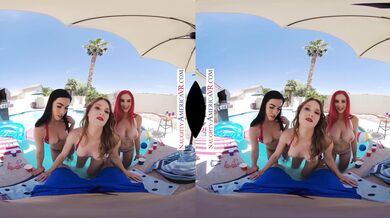 Ashley Lane, Diana Grace And Lilian Stone Ring In The Fourth Of July By Getting Drenched In An Early Explosion Of Cum