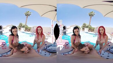 Ashley Lane, Diana Grace And Lilian Stone Ring In The Fourth Of July By Getting Drenched In An Early Explosion Of Cum