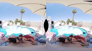 Ashley Lane, Diana Grace And Lilian Stone Ring In The Fourth Of July By Getting Drenched In An Early Explosion Of Cum