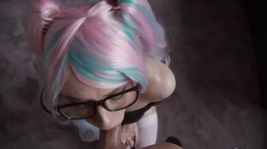 ScarletChase Gets Fucked In A Colorful Wig