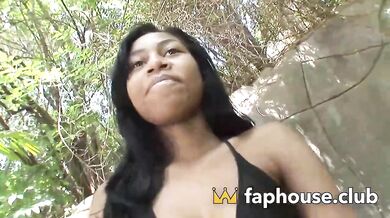 Naughty Girl With Rigid Nips Teases Meaty Hard White Man Sausage