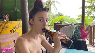 Solazola Blowjobs Her Boyfriend On A Vacation
