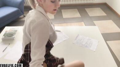 Eva Elfie Fucks After Studying