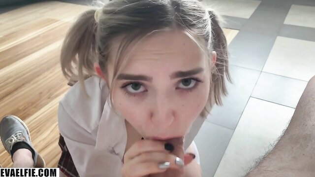 Eva Elfie Fucks After Studying