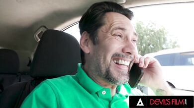 Madison Morgan Flashes Pussy In Parking Lot Then Begs For Anal Before Husband