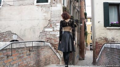 Krakow paid prostitute Barbara Jurak (Joanna Plum) masturbates in public