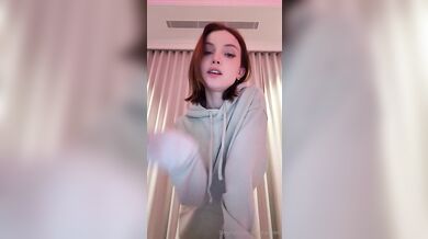 Redhead Dainty Wilder Teases In Ex's Hoodie