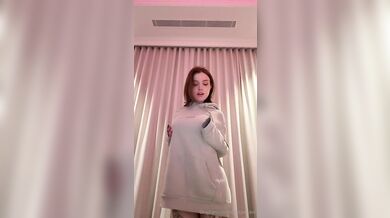 Redhead Dainty Wilder Teases In Ex's Hoodie