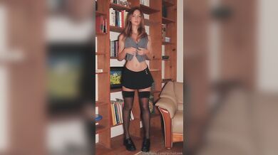 Sexy RachelCook Teases In Her Home Library