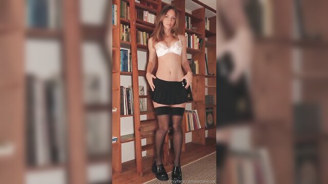 Sexy RachelCook Teases In Her Home Library