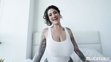 Massive Natural Boobs In Hot Bed Fuck