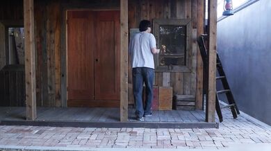 Short Haired Blonde MILF Dee Williams Fucks With Younger Guy Outdoor