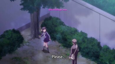 Public park anime slut drops panties for wet pussy play