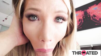 Big Tittied Inked Babe Ava Stone Sucks A Huge Cock