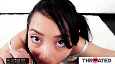 Hot Asian Babe Sucks All Of The Juices Out Of A Cock