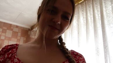 Country Girl Takes City Rookie's Creampie In POV