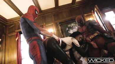 Spideypool Returns With Deadpool And Spiderman Fucking Ana Foxxx Hard