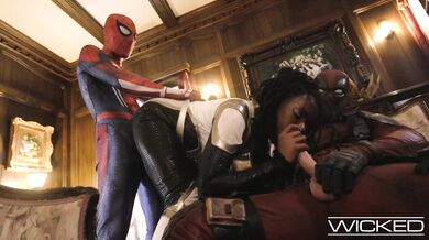 Spideypool Returns With Deadpool And Spiderman Fucking Ana Foxxx Hard
